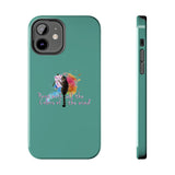 Tough Phone Case — "paint with all the colors of the wind" Flounder the Purrcasso Art