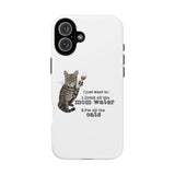 Flounder the Talking Cat Wine Glass Phone Case – "II just want to drink all the mom water"