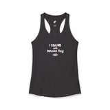 "I Stand with Mouse Toy" Women's Racerback Tank