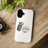 Flounder the Talking Cat Wine Glass Phone Case – "II just want to drink all the mom water"