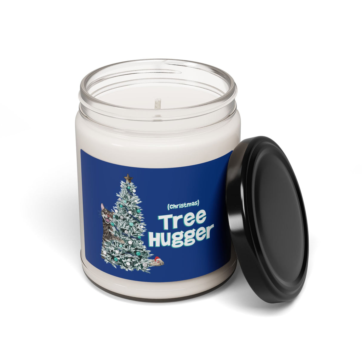 Soy Candle - Christmas Tree Hugger Design