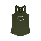 "I Stand with Mouse Toy" Women's Racerback Tank