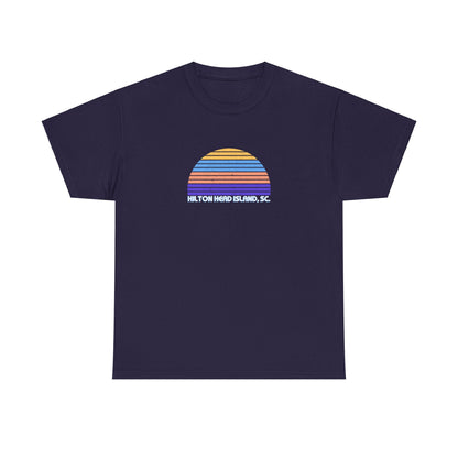 Retro Sunset Tee - Hilton Head Island, SC