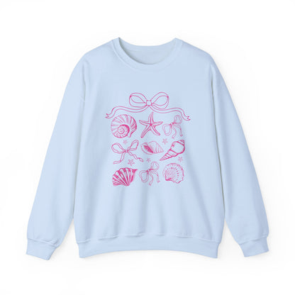 Pink Coastal Coquette Crewneck Sweatshirt