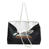 Black Weekender Bag Flocahontas featuring Flounder the purrmaid and Mouse Toy
