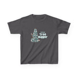 Kids Tee Christmas Tree Hugger Flounder the Purrmaid Design