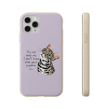 Flounder Cat - My Cat Loves Me Biodegradable Phone Case – Eco-Friendly Protection