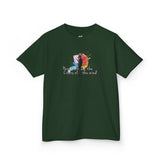 Kids Tee — “Paint With All The Colors Of The Wind” Flounder the Purrcasso Kids T-Shirt