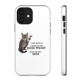 Flounder the Talking Cat Wine Glass Phone Case – "II just want to drink all the mom water"