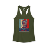 Vote Fish 2028 Racerback Tank — "Equal Rights for Mouse Toys" Purrmaid Funny Campaign
