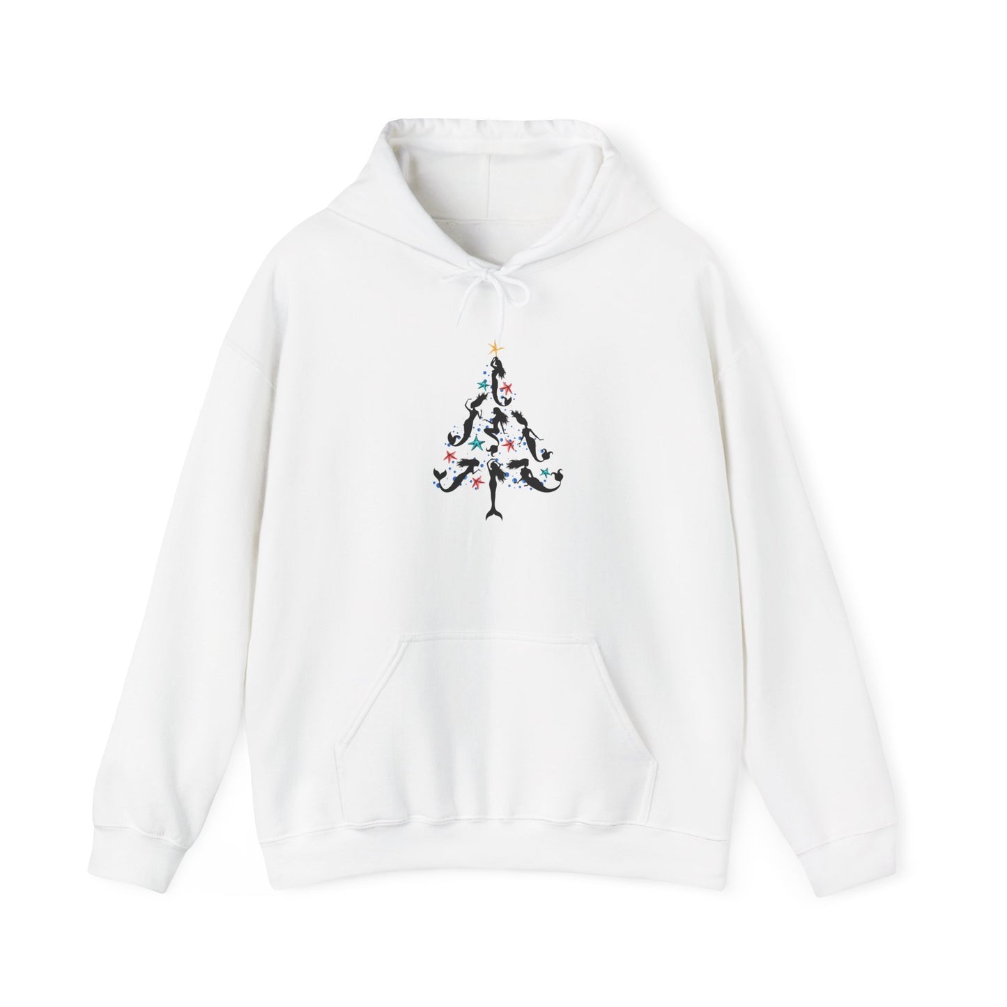 Mermaid Christmas Tree Hoodie – Festive & Cozy Holiday Sweatshirt