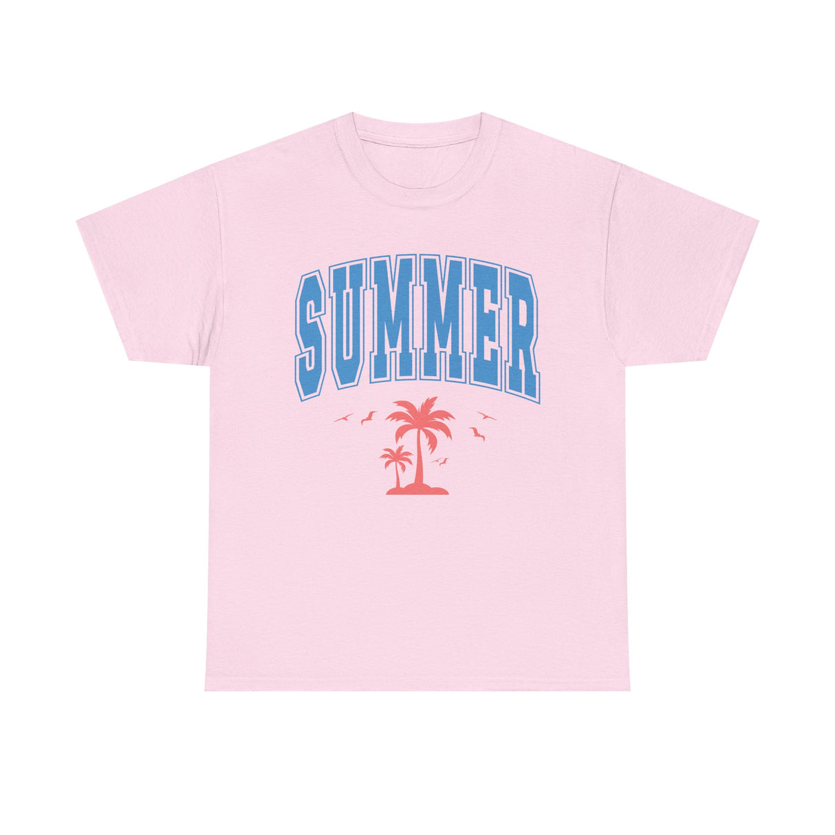 Summer Collegiate Style Cotton T-Shirt