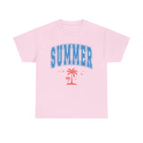 Summer Collegiate Style Cotton T-Shirt
