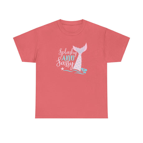 Mermaid Tee - Splashy and Sassy Unisex Heavy Cotton