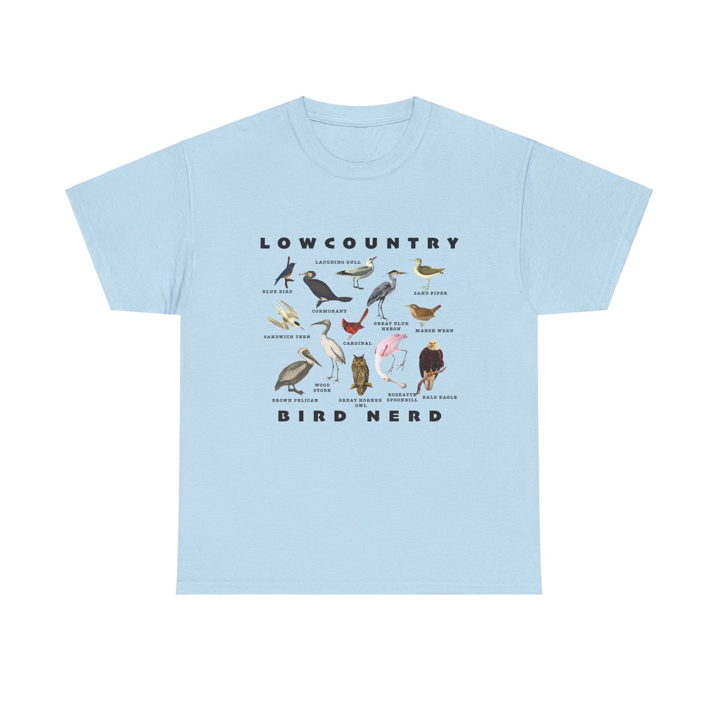 Bird Species Unisex Tee - Lowcountry Bird Nerd Shirt