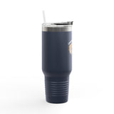 Insulated Travel Mug — "Competitive Rester" Flounder Design (40oz)