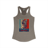 Vote Fish 2028 Racerback Tank — "Equal Rights for Mouse Toys" Purrmaid Funny Campaign
