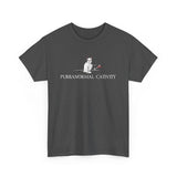 Graphic Tee - Purranormal Cativity featuring Flounder the Purrmaid and Mouse Toy