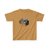 Kids Tee - Treble Maker Design Hand Drawn by Flounder's Mom, Nina Featuring Flounder the Purrmaid Playing Piano for Mouse Toy