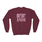 Cutest Mermaid Under the Sea Youth Crewneck Sweatshirt – Soft & Cozy
