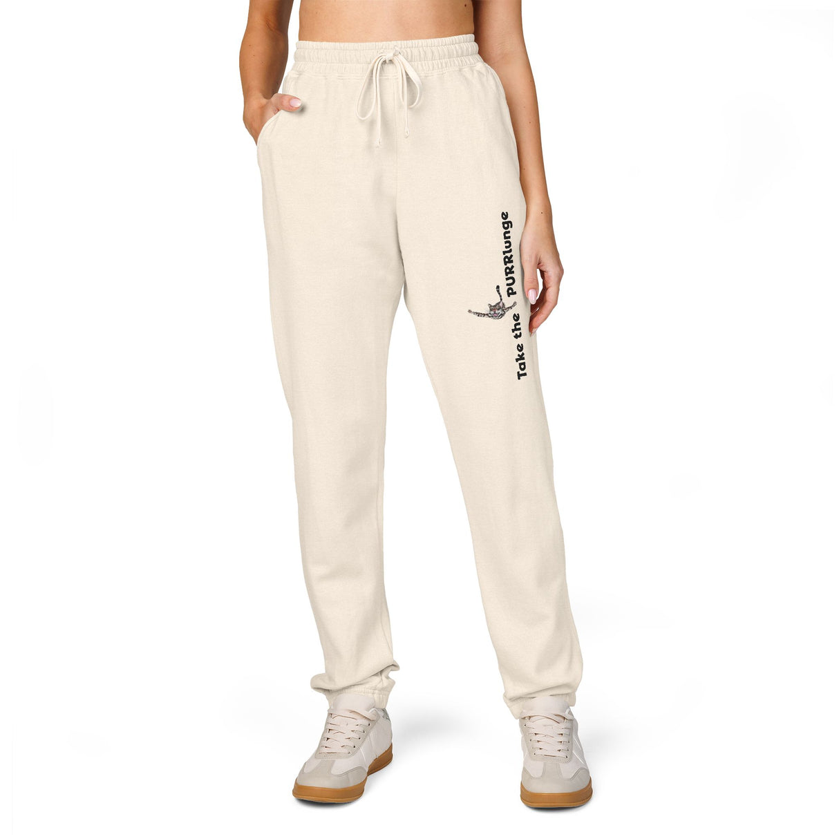 Purrmaid Unisex Sweatpants - Take the Purrlunge Design by Nina