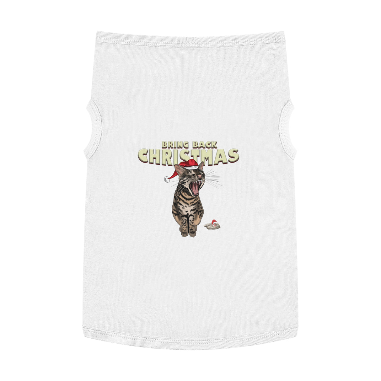 Flounder Cat - Bring Back Christmas Pet Tank Top