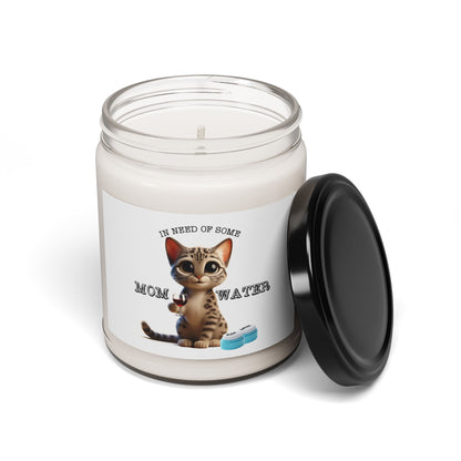 Flounder the Talking Cat "In Need of Some Mom Water" Candle – 9oz Soy Wax