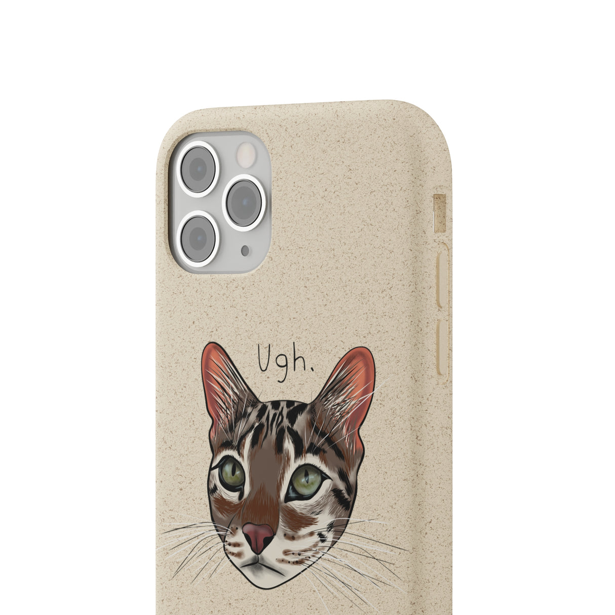 Flounder Cat UGH Biodegradable Phone Case – Eco-Friendly Protection with Personality