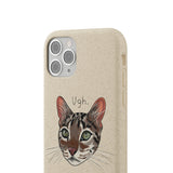 Flounder Cat UGH Biodegradable Phone Case – Eco-Friendly Protection with Personality