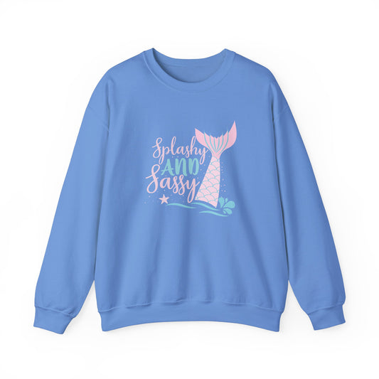 Mermaid Sweatshirt - Splashy and Sassy Unisex Crewneck