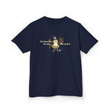 Kids Heavy Cotton™ Tee - Bravery Tutu design featuring Flounder with Mouse Toy by her side