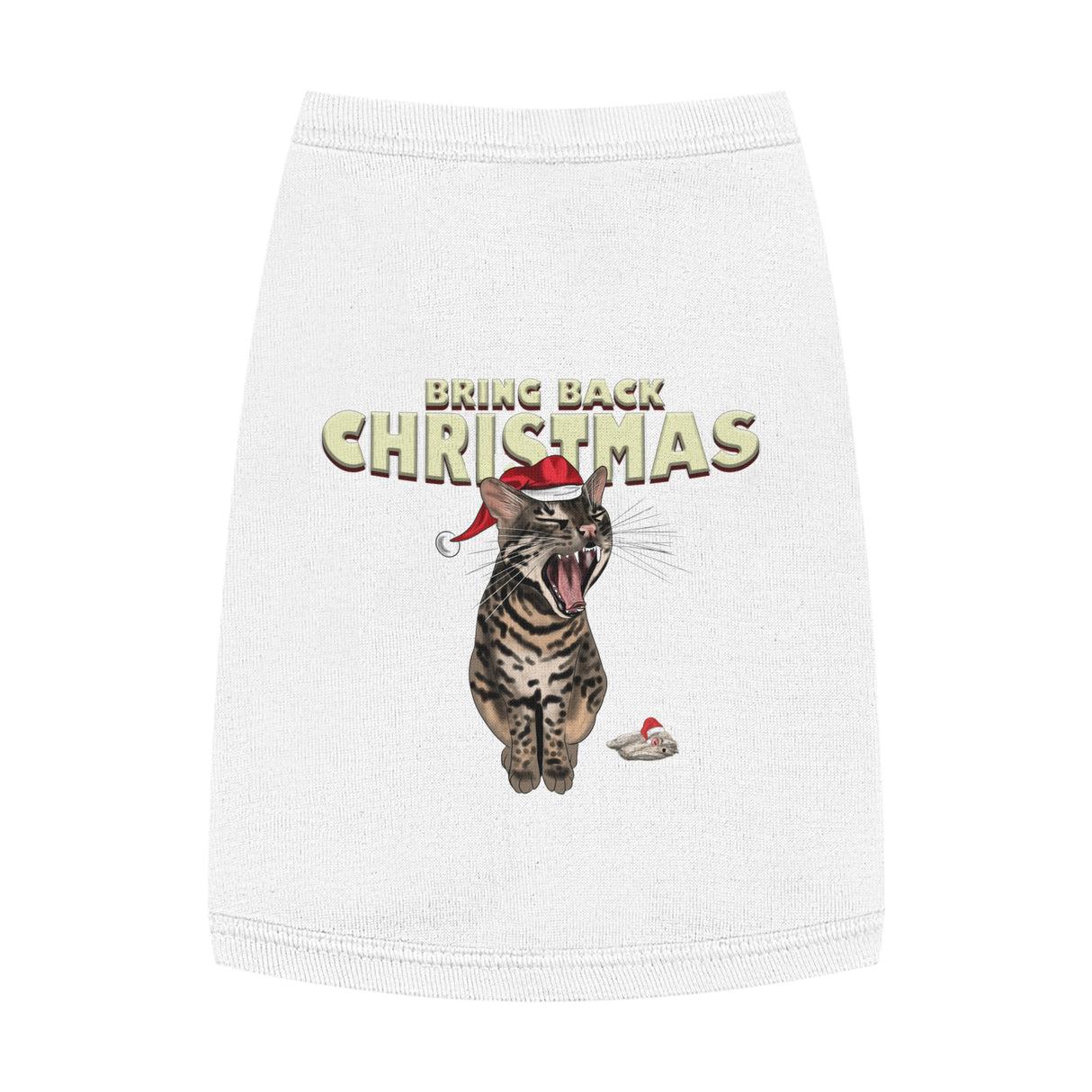 Flounder Cat - Bring Back Christmas Pet Tank Top