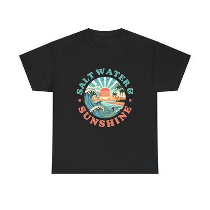 Coastal Saltwater & Sunshine Unisex Cotton T-Shirt
