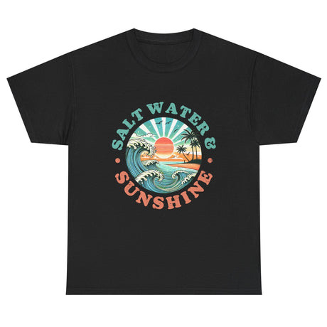 Coastal Saltwater & Sunshine Unisex Cotton T-Shirt