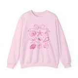 Pink Coastal Coquette Crewneck Sweatshirt