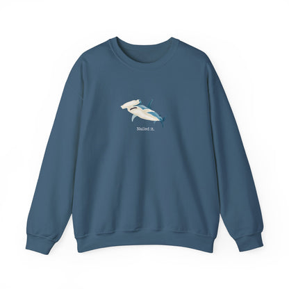 Shark Nailed It Crewneck Sweatshirt