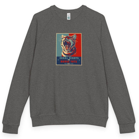 Vote Fish 2028 raglan crewneck - Charcoal Heather