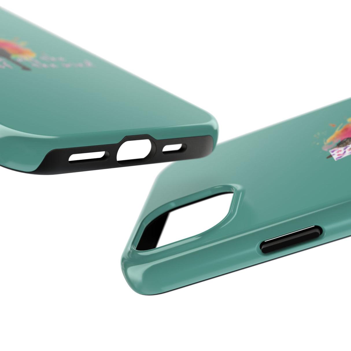 Tough Phone Case — "paint with all the colors of the wind" Flounder the Purrcasso Art