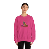 Stay Weird Sweatshirt — Hand-Drawn Flounder & Mouse Toy Hug Crewneck