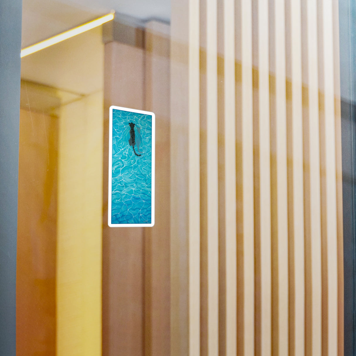 Vinyl Sticker - Purrmaid Painting with Flounder