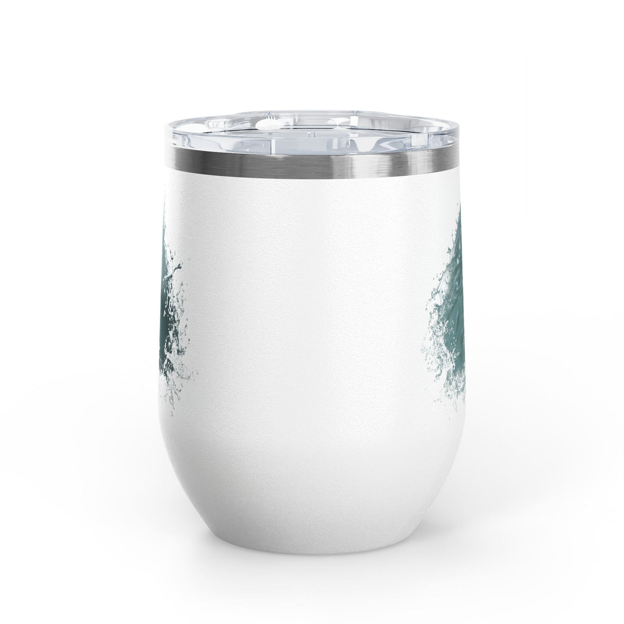 Wine Tumbler — "Fish at Heart" Flounder the Purrmaid Hand-Drawn Design