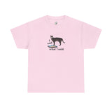 I Said What I Said Flounder Graphic Tee — Hand-Drawn Talking Pet Buttons