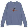 Tricks for Treats ballet crewneck - Heather Denim