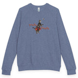 Tricks for Treats ballet crewneck - Heather Denim