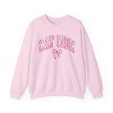 Pink Coquette Cat Mom Crewneck Sweatshirt