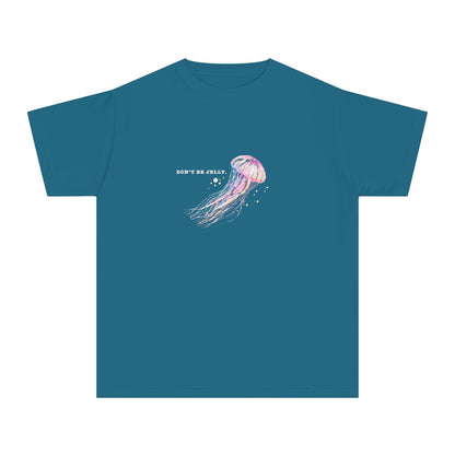 Youth Comfort Colors Don’t Be Jelly Jellyfish T-Shirt - Soft Cotton Tee