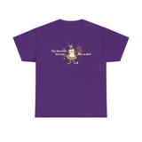 Unisex Heavy Cotton Tee - Bravery Tutu design featuring Flounder with Mouse Toy by her side