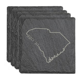 South Carolina Slate Coasters - Set of 4 - 17 design options