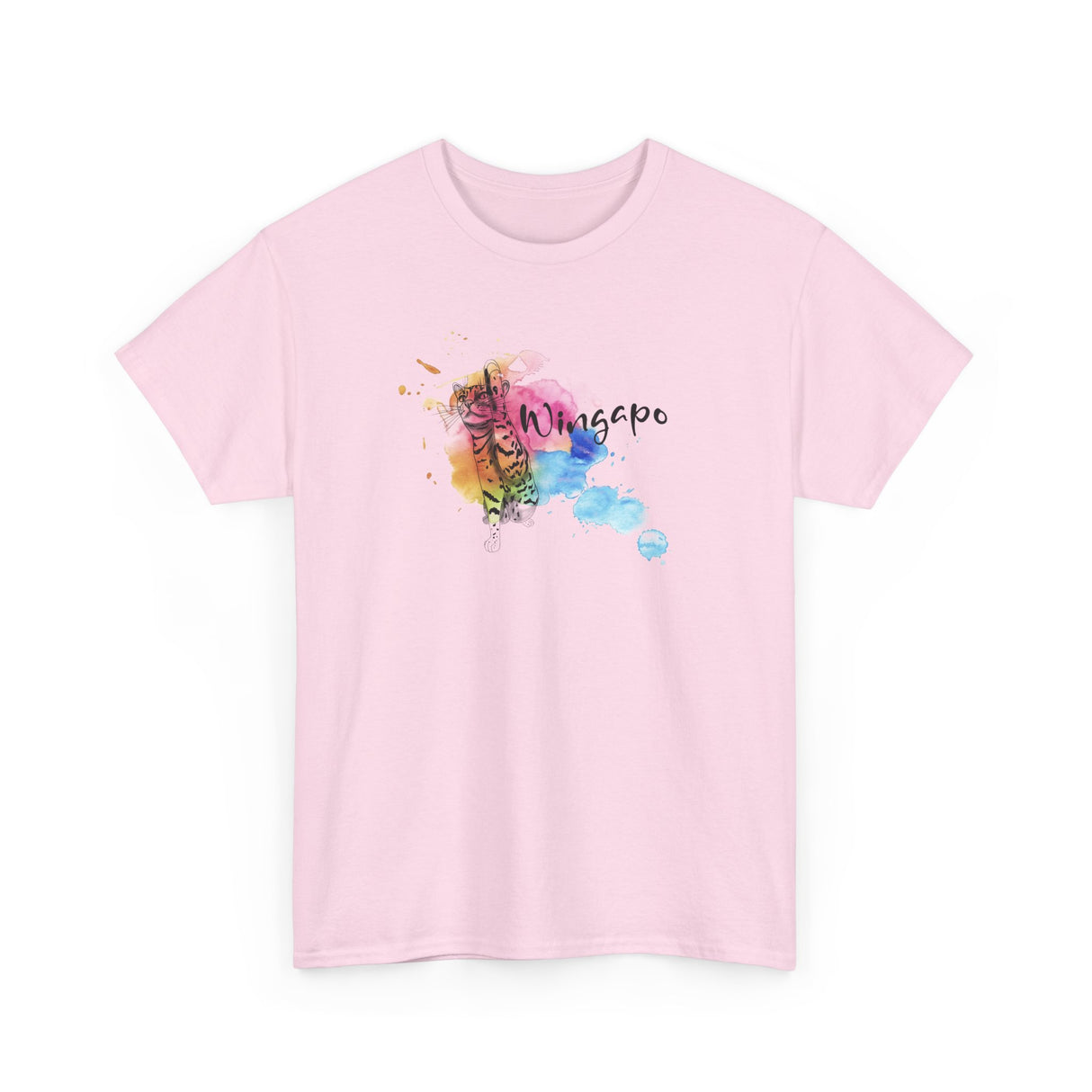 T-Shirt Wingapo Watercolor Design Featuring Flounder the Purrmaid