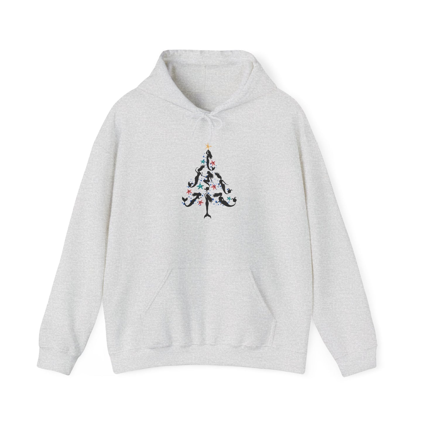 Mermaid Christmas Tree Hoodie – Festive & Cozy Holiday Sweatshirt